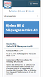 Mobile Screenshot of hjelmsbilservice.com